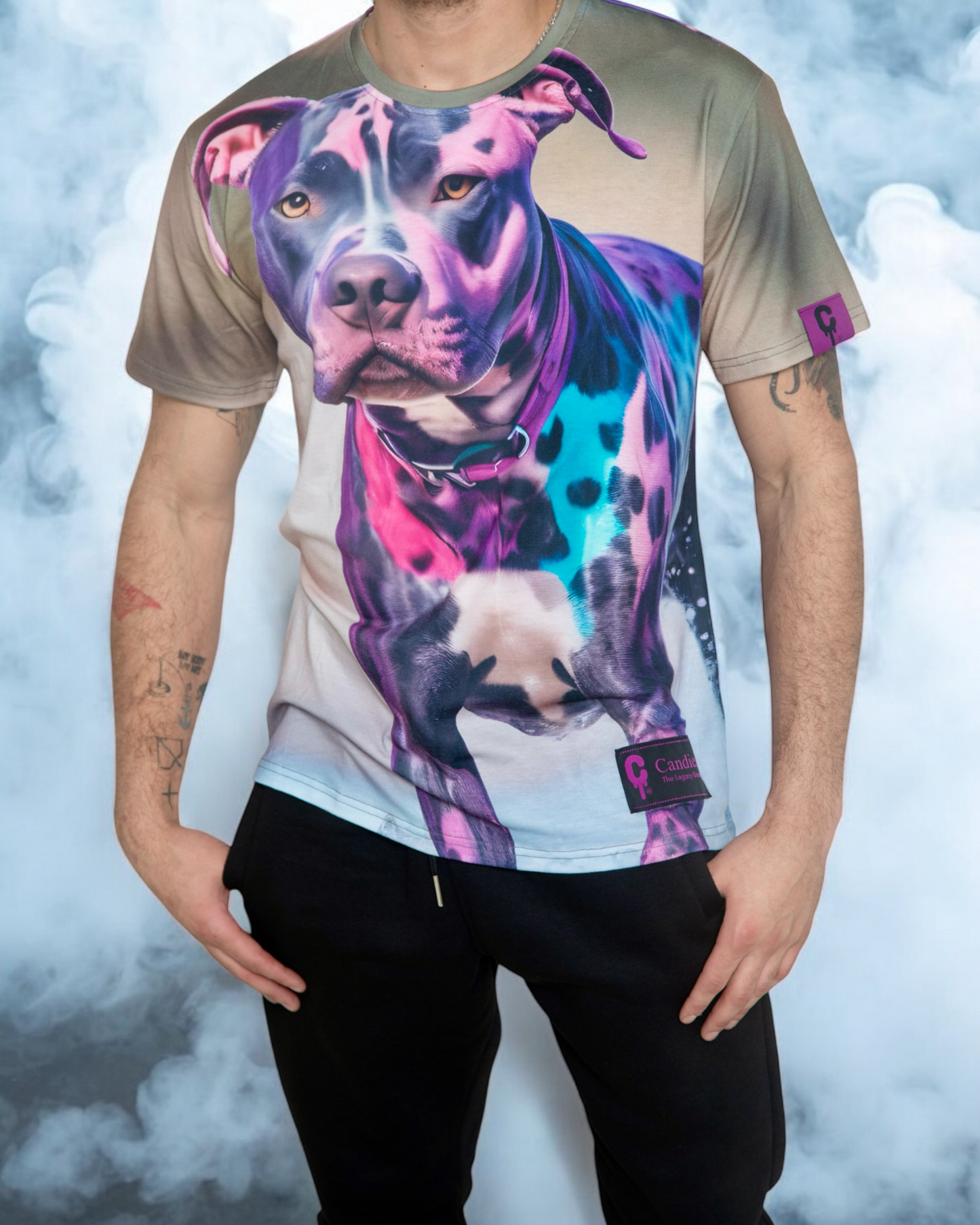 Candiez Elite "Bully Pack" Print All Over T-Shirt White